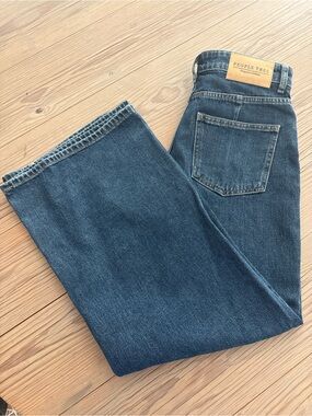 People Tree Wide Leg Blue Denim Jeans